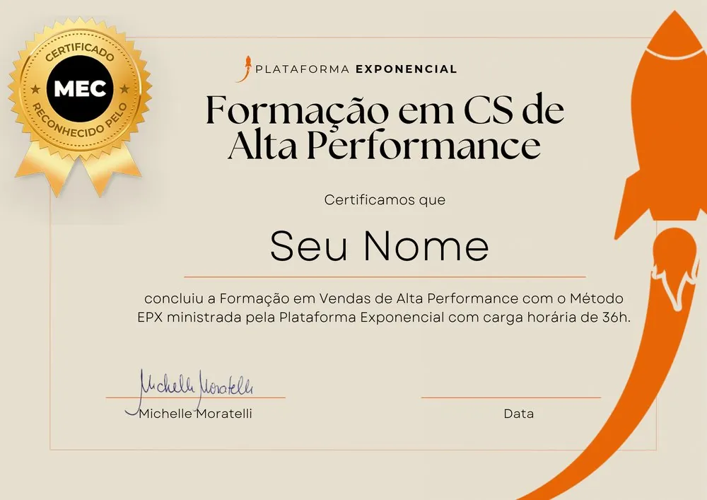 Certificado de CS reconhecido pelo MEC