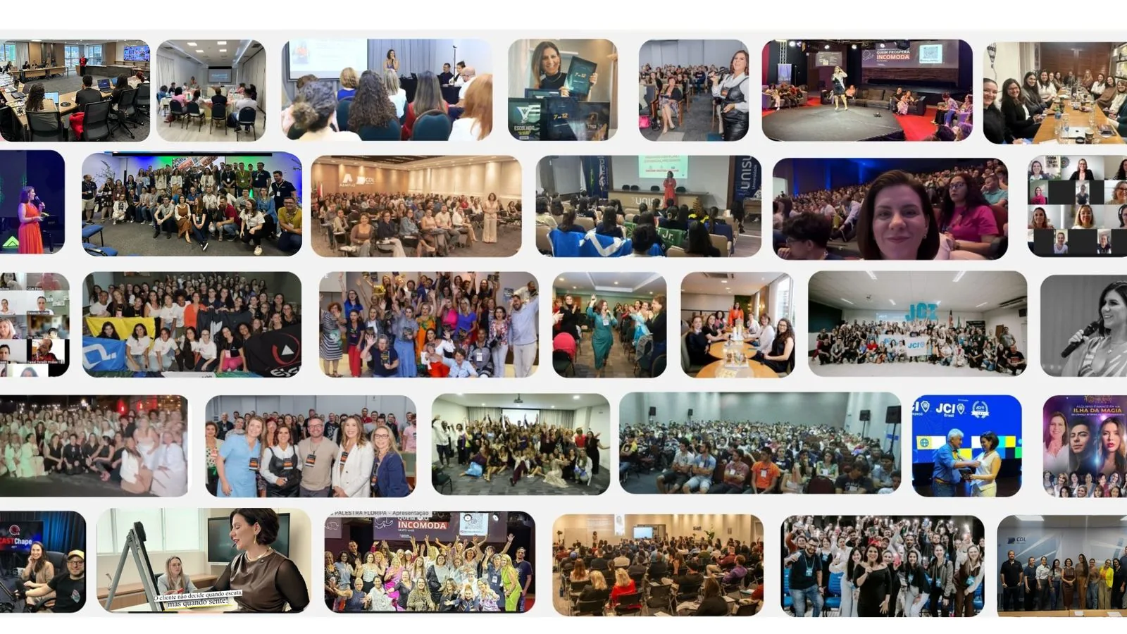 Palestras, treinamentos e turmas da Plataforma Exponencial