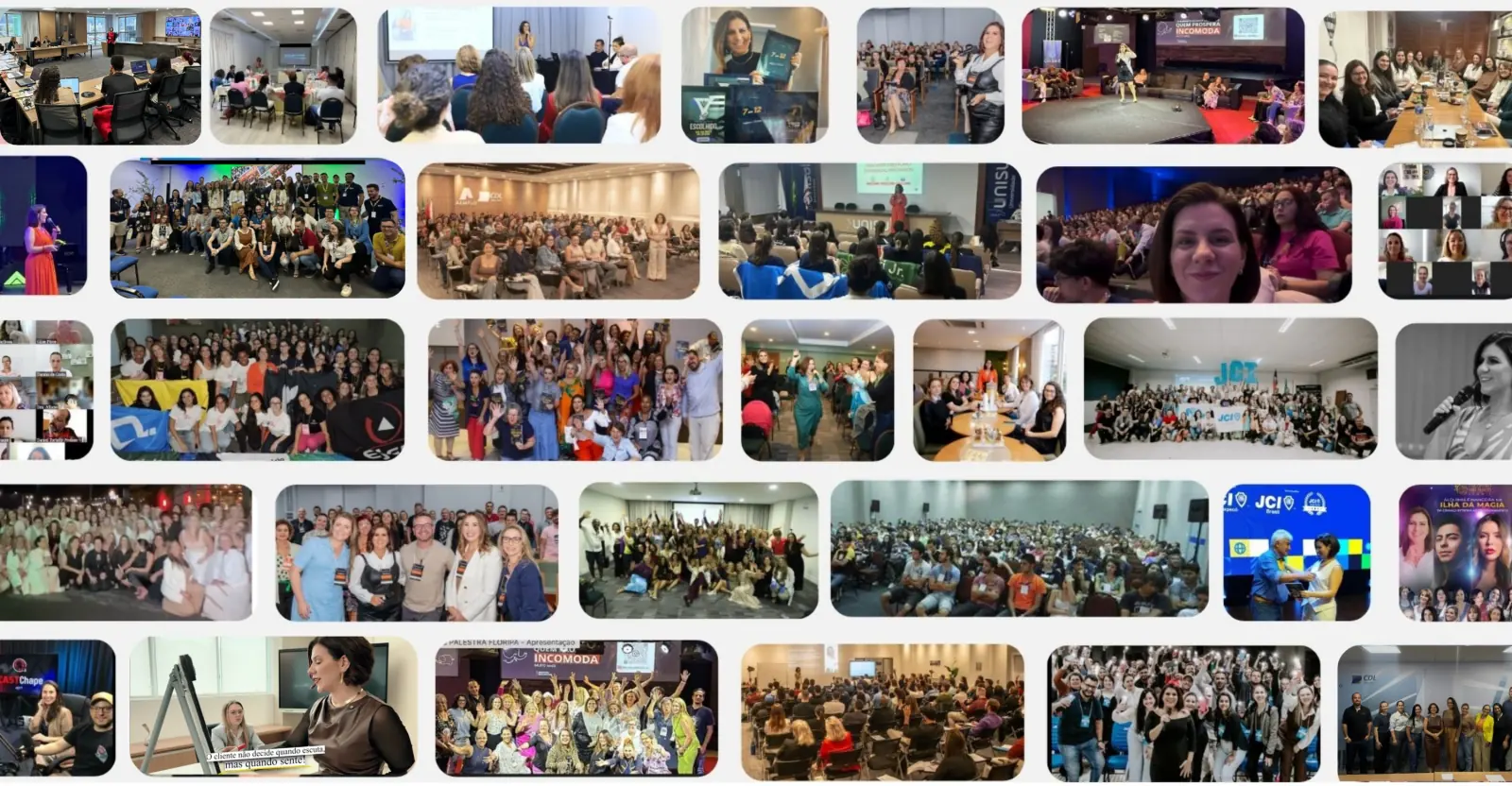 Michelle Moratelli em palestras, imersões e treinamentos de vendas com turmas, empresas e entidades